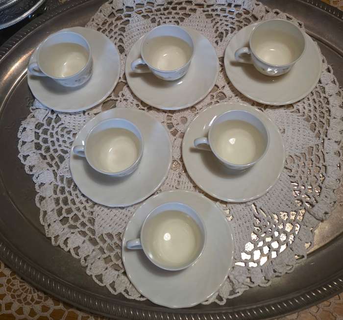 6 Vintage Acropal Espresso Set