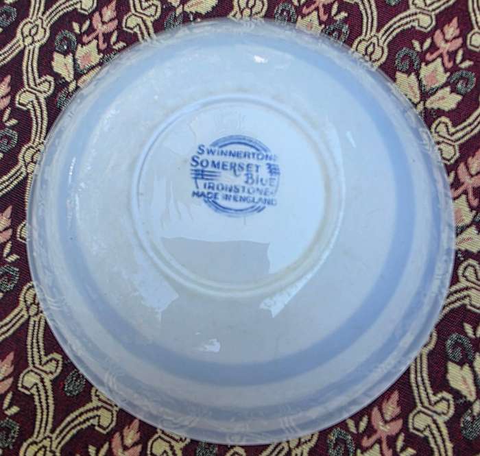 Swinnertons somerset blue bowl