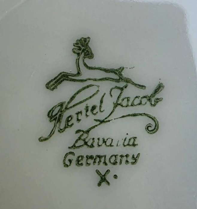 Appealing Black Snack Plate with side plates made in Germany