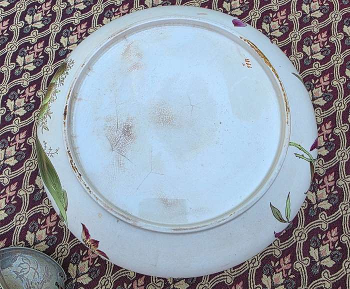 Vintage Salad Bowl with Spoon