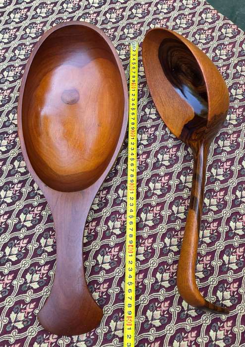 Two Huge Wooden Spoons