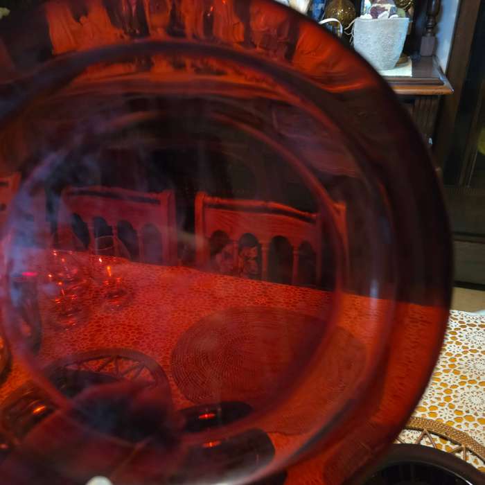 Arcoroc Vercors Ruby Red Glass Dinner Set  12 Pieces