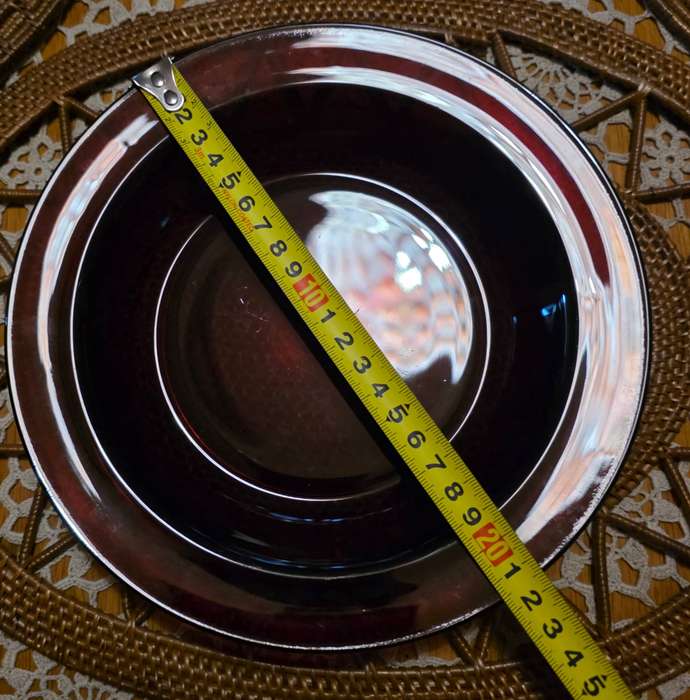 Arcoroc Vercors Ruby Red Glass Dinner Set  12 Pieces