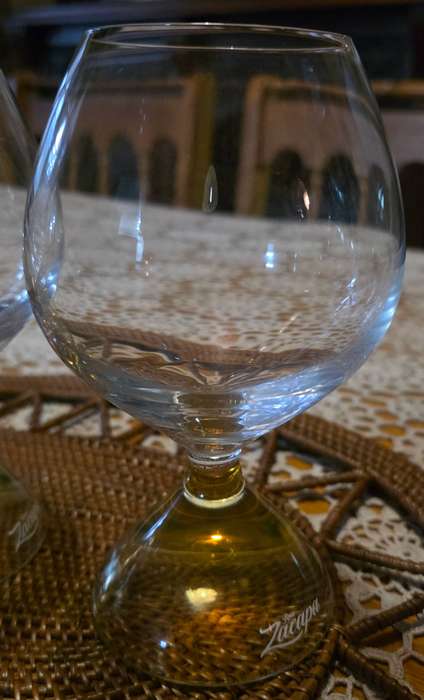 Ron Zacapa Rum Glasses (set of 3) crystal glasses, perfect condition
