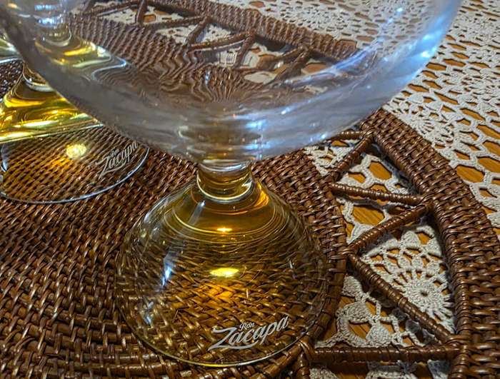 Ron Zacapa Rum Glasses (set of 3) crystal glasses, perfect condition