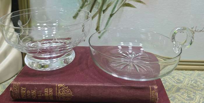 Stuart Crystal Bowl with Crystal Candy Bowl