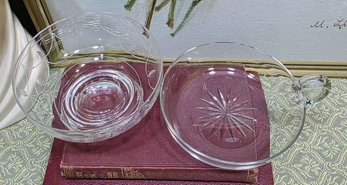 Stuart Crystal Bowl with Crystal Candy Bowl