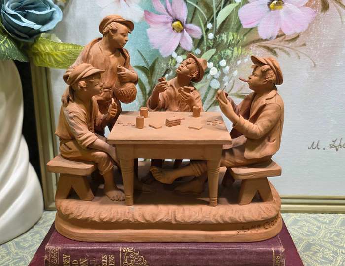 Grasso Italy Italian Terra Cotta Pottery Figurine