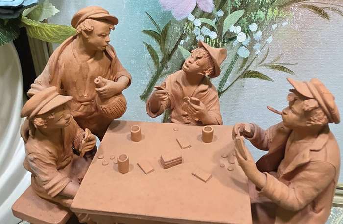 Grasso Italy Italian Terra Cotta Pottery Figurine
