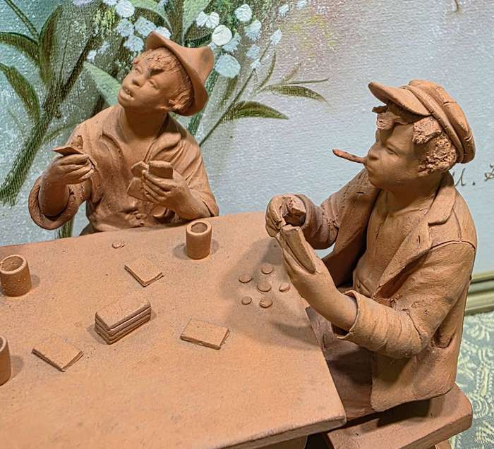 Grasso Italy Italian Terra Cotta Pottery Figurine