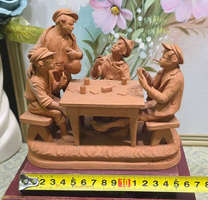 Grasso Italy Italian Terra Cotta Pottery Figurine