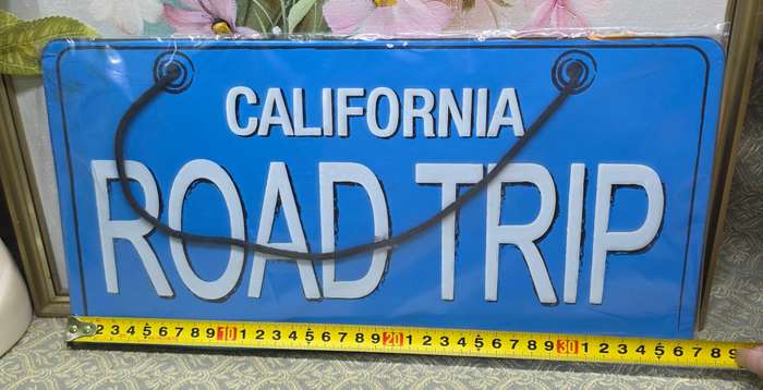 Metal Road Trip  Sign Just for You  - PURCHASED IN THE USA