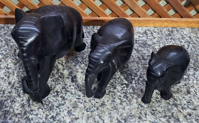 WOODEN ELEPHANTS