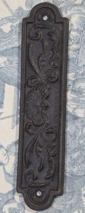 Vintage French Le Creuset Cast Iron Plaque, Retro Metal