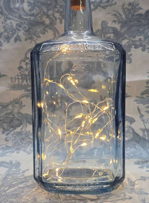 Glass Bottle with Fairie Lights