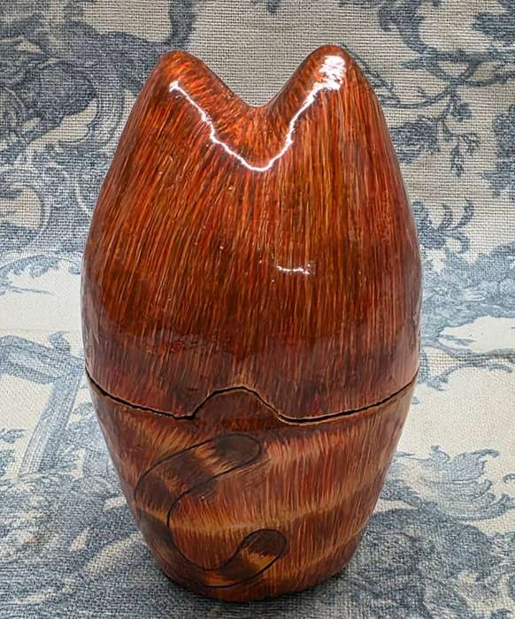 Papier-Mâché CAT Trinket Box