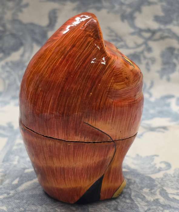 Papier-Mâché CAT Trinket Box