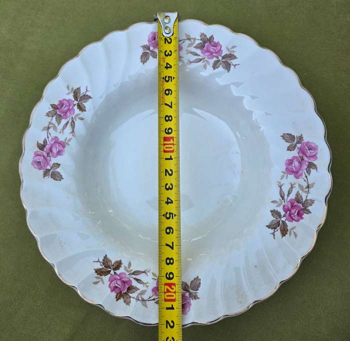 Set of 5 Myotts Fine White Ironstone Soup Bowls | England