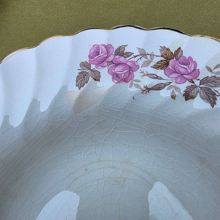 Set of 5 Myotts Fine White Ironstone Soup Bowls | England