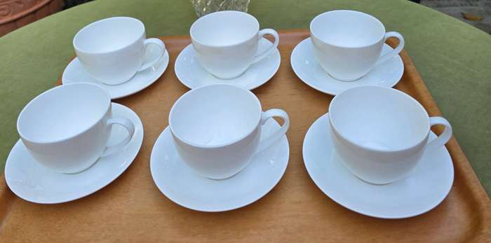 Maxwell & Williams - 350ml Cashmere Cups & Saucers Fine Bone China-Set of 6
