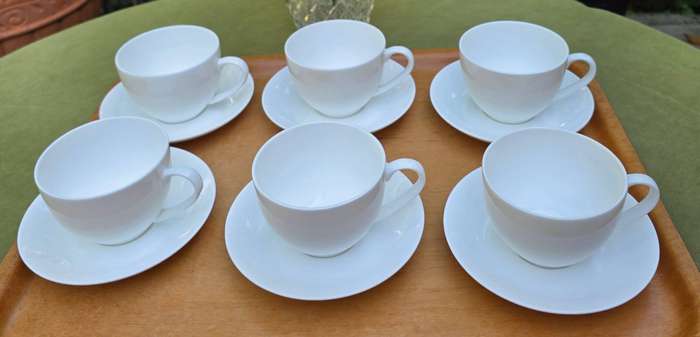 Maxwell & Williams - 350ml Cashmere Cups & Saucers Fine Bone China-Set of 6
