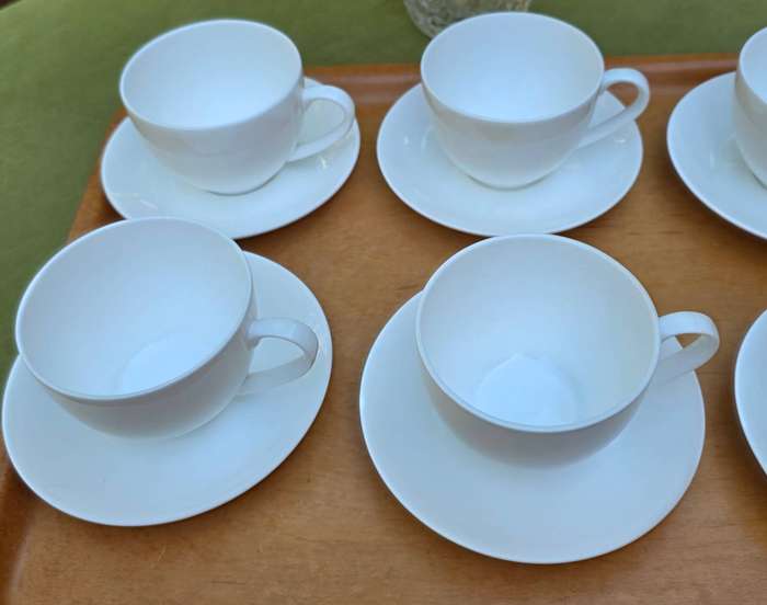 Maxwell & Williams - 350ml Cashmere Cups & Saucers Fine Bone China-Set of 6