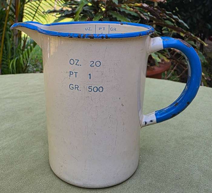 VINTAGE ENAMEL JUG