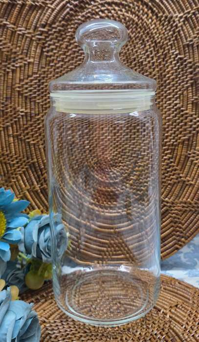 GLASS STORAGE JAR | CANDY JAR | BISCUIT JAR |