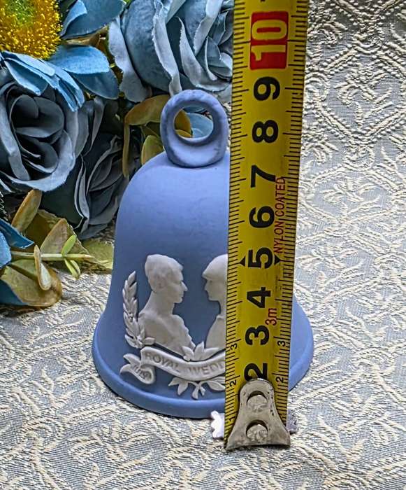 Small Wedgwood Light Blue Jasperware Royal Wedding Bell