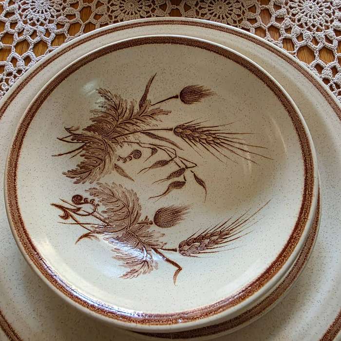 Churchill England Set for Your Collection (Beige Brown Stoneware)