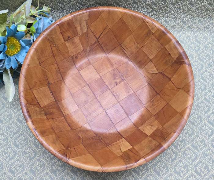 Weavewood salad bowl