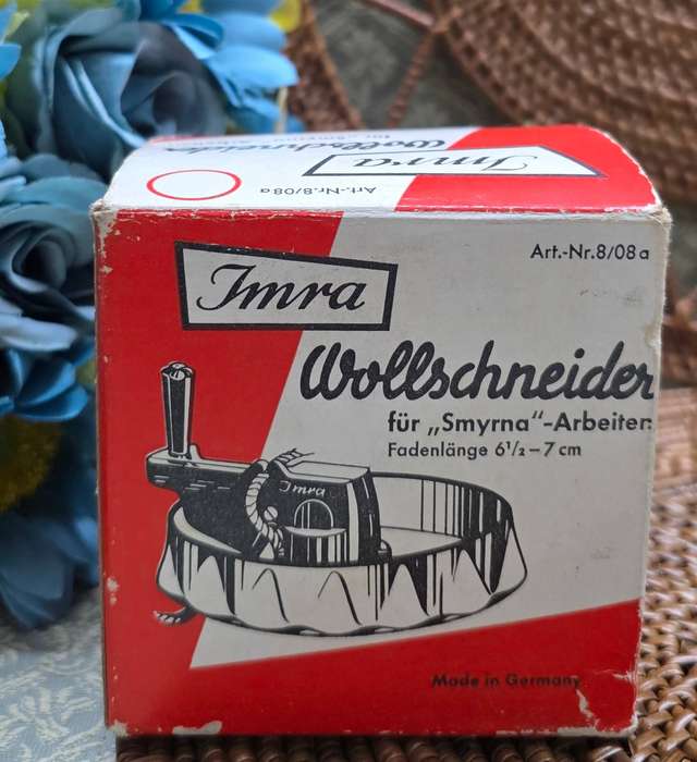 An Imra Germany Smyrna Work Wool Cutter (Two Cutters in Box)