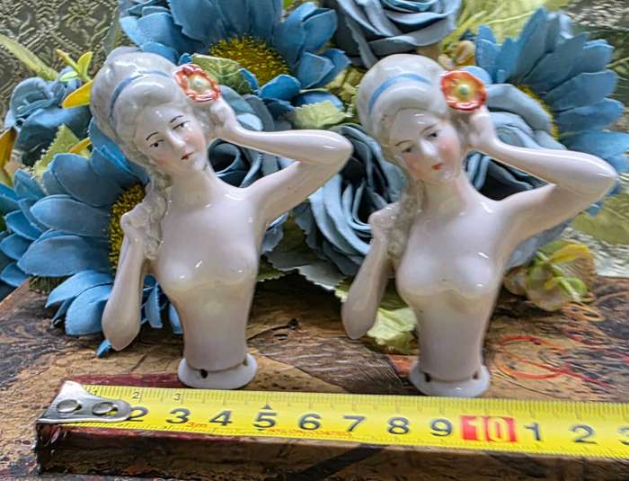 Vintage German Half-Doll Pincushion Ladies