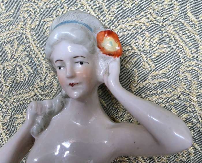 Vintage German Half-Doll Pincushion Ladies