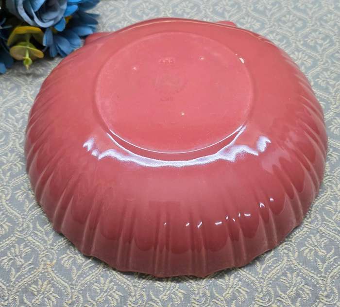 POOLE POTTERY LARGE SCALLOP SHELL SHAPED DISH