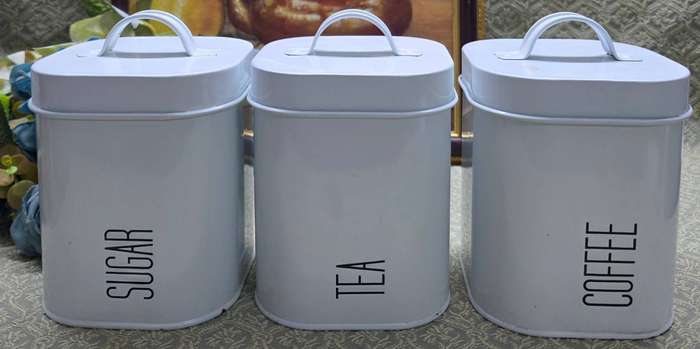 Three Metal Canisters for Your Kitchen