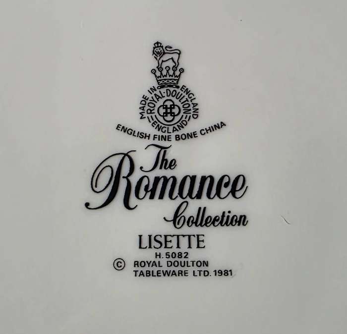 Royal Doulton Lisette H5082  The Romance Collection (1981) Tri-Set | 02 |