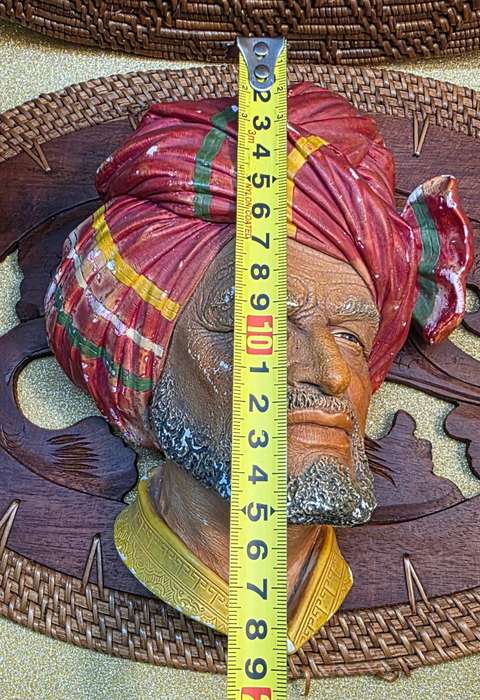 Collectible Bonson Chalkware head wall hanging plaque