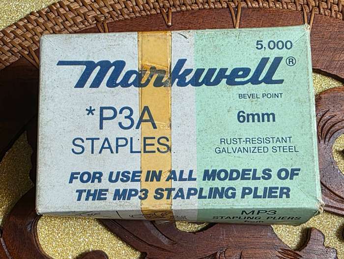 MARKWELL P3A 1/4" (6mm) Staples