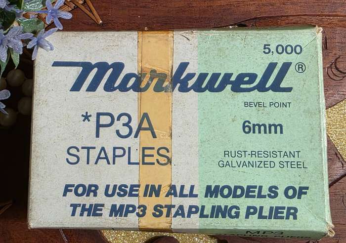MARKWELL P3A 1/4" (6mm) Staples