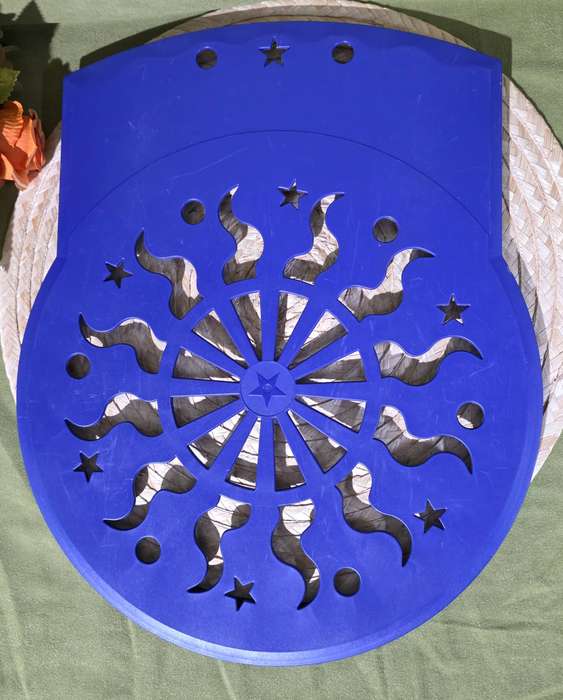 Vintage Tupperware Cooln Lift Cake Pie Stencil Sun Stars Celestial Design