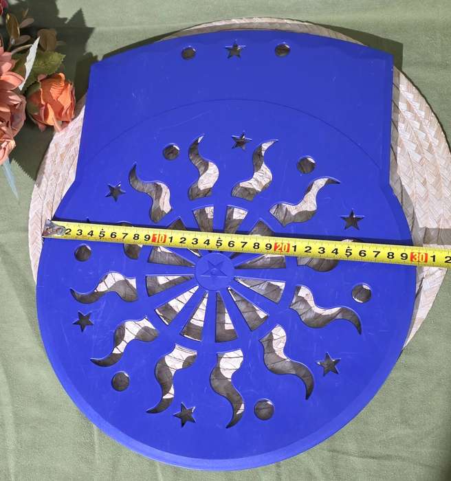 Vintage Tupperware Cooln Lift Cake Pie Stencil Sun Stars Celestial Design