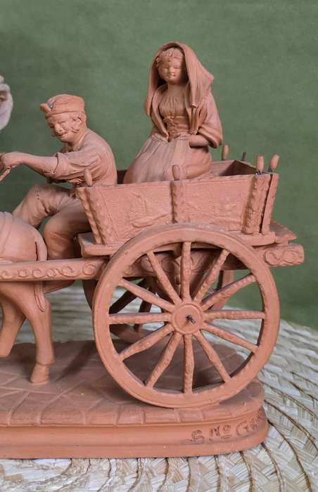 Grasso Italy Italian Terra Cotta Pottery Figurine