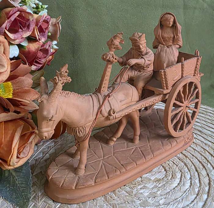 Grasso Italy Italian Terra Cotta Pottery Figurine