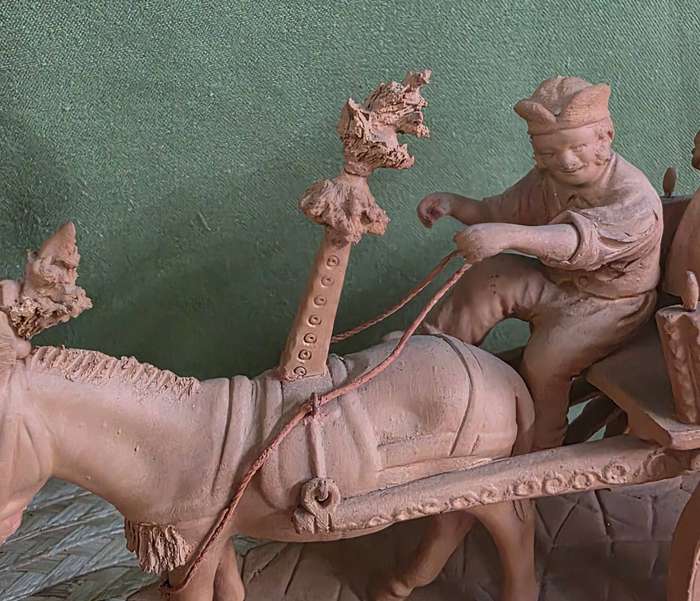 Grasso Italy Italian Terra Cotta Pottery Figurine