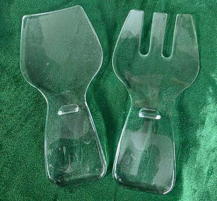 Perspex Salad Set
