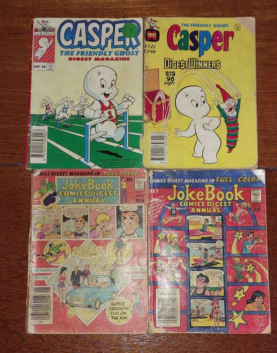 Vintage Comic Books - Casper and Joke Book