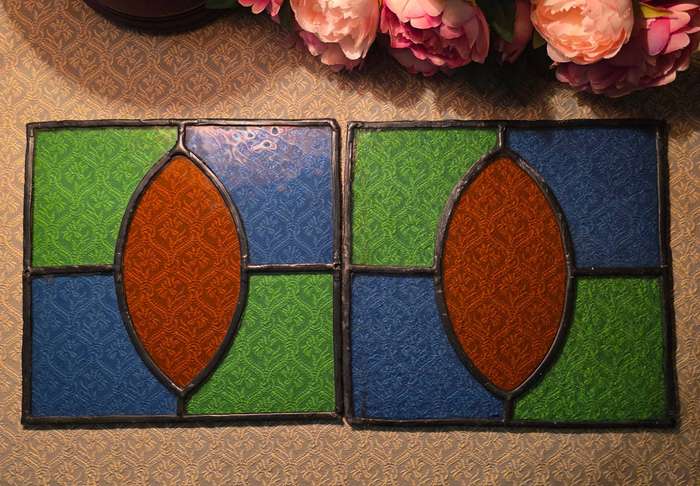Stained Glass Panels with Leaded Glass
