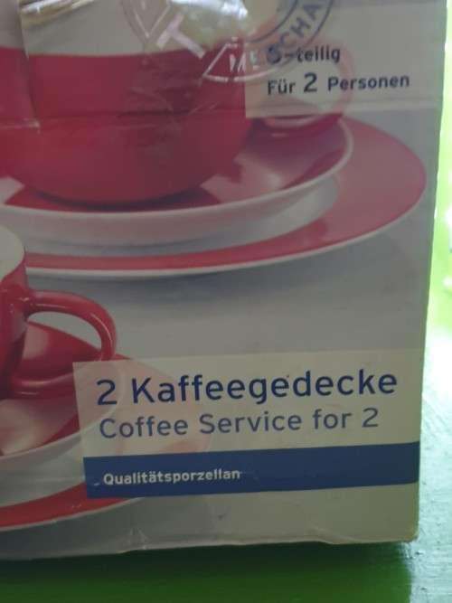 Two Tri Sets German Coffee Sets (Red)