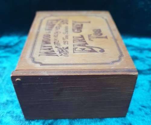 Wooden Earl Grey Tea Box